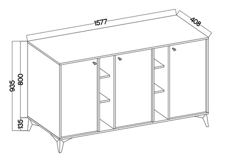 Sestava nábytku do obývacího pokoje Kioto I béžová stylový design elegantní nábytek v tlumených barvách obohacený zlatými doplňky