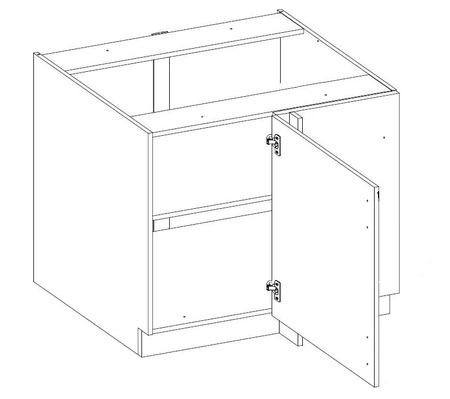 Sada rohového kuchyňského nábytku Scandi 285x170 cm ideální pro interiéry ve skandinávském klasickém i moderním stylu
