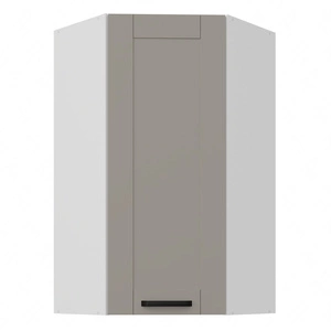 Rohová kuchyňská nástěnná skříňka Ponza 60x60 GN-108 1F skříňka odolná vůči páře, vysoké teplotě a rozlitým tekutinám