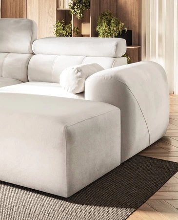 Rohová pohovka s funkcí spaní Cantare IV cihlově červená pravá Pečlivě zpracovaná rohová sedačka do obývacího pokoje poskytuje komfort a pohodlí