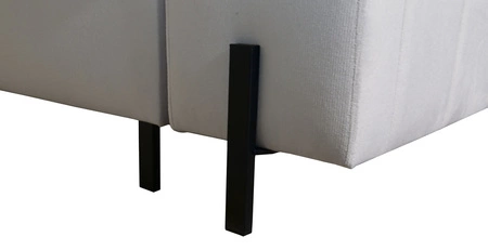 Rohová rozkládací pohovka s funkcí spaní Belvi IV černá pravá elegantní a stylová rohová rozkládací pohovka do obývacího pokoje praktický úložný prostor na boku