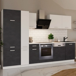 Kuchyňská sestava Toni s pracovní deskou 300 cm bílá / kuchyňská sestava Matera vypadá skvěle v klasických interiérech