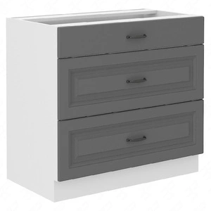 Stojací kuchyňská skříňka se zásuvkami Tilos 80 D 3S BB skříň odolná proti páře vysoké teplotě a rozlité kapalině