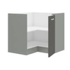 Rohová kuchyňská skříňka Šedá 89x89 DN 1F BB skříňka odolná páře vysoké teplotě a rozlité tekutině