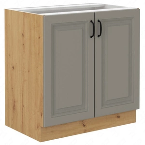 Stojací kuchyňská skříňka s policí Delos 80 D 2F BB skříň odolná proti páře vysoké teplotě a rozlité kapalině