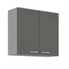 Závěsná kuchyňská skříňka Šedá 80 G-72 2F skříňka odolná vůči páře vysoké teplotě a rozlité tekutině