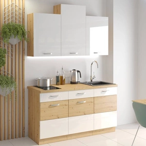 Sada kuchyňského nábytku Alpine 150 cm Skříňky vypadají skvěle v moderních i klasických interiérech