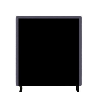 Modrá kontinentální postel Melba 100x200 v moderním skandinávském stylu s čalouněným čelem postele s úložným boxem