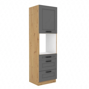 Asti 60 DPS-210 3S 1F kuchyňská skříňka se zásuvkami pro instalaci trouby odolná proti páře, rozlitým tekutinám a teplu