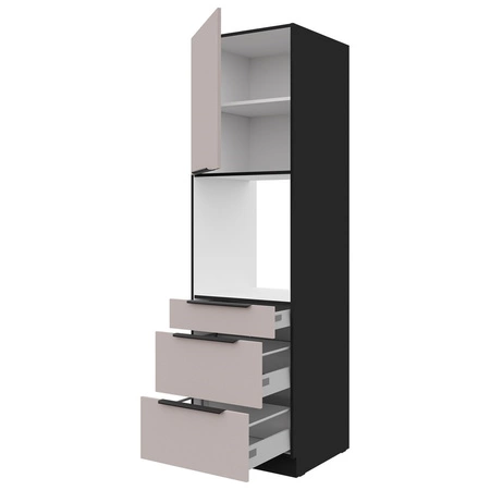 Tarraco 60 DPS-210 3S 1F kuchyňská skříňka se zásuvkami pro instalaci trouby kovové úchyty odolné proti vlhkosti