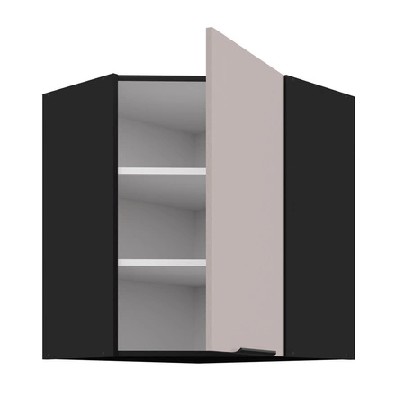 Tarraco rohová kuchyňská nástěnná skříňka 60x60 GN-72 1F kovová hrana úchytka skříňka odolná proti vlhkosti a poškození