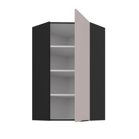 Tarraco rohová kuchyňská nástěnná skříňka 60x60 GN-108 1F kovová hrana úchytka skříňka odolná proti vlhkosti a poškození