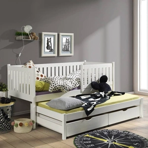 Patrová postel Antek 2 osobní 90x190 cm postel do dětského pokoje odolná a odolná vůči vnějším faktorům