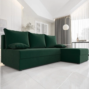 Rohová sedací souprava s funkcí spaní Bowers bottle green pravostranná rohová sedací souprava s kontejnerem na lůžkoviny záruka nejvyššího komfortu