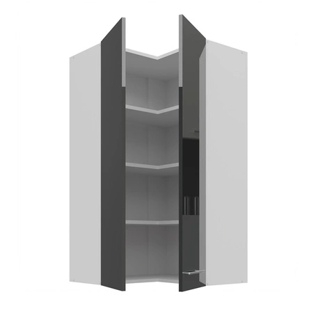 Milo 60x60 GN-108 2F rohová kuchyňská nástěnná skříňka odolná proti páře, rozlití a teplu