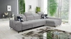 Rohová pohovka s funkcí spaní Buffalo XII šedá pravostranná stylová a funkční rohová pohovka s kontejnerem na lůžkoviny