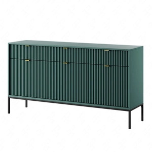 Zásuvková komoda Lovro 154 cm pastelově zelená Moderní design potěší milovníky osobitých interiérů