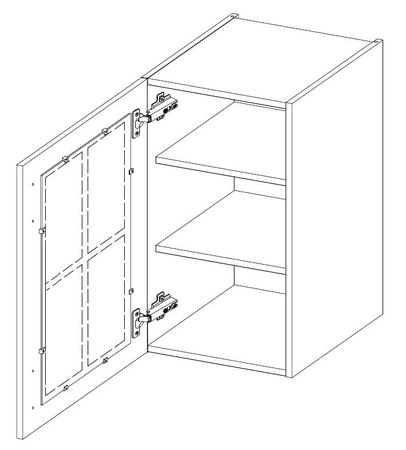 Sada rohového kuchyňského nábytku Scandi 265x300x180 cm ideální pro interiéry ve skandinávském klasickém i moderním stylu