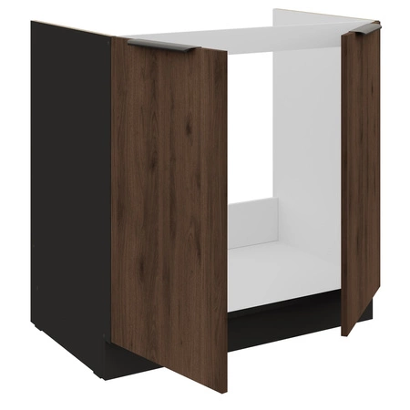 Brianza rohová sestava kuchyňského nábytku 310x250 cm kovové hrany úchytek skříňky vypadají skvěle v moderních interiérech