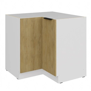 Rohová kuchyňská skříňka Cremona 90x90 DN 2F BB kovová hrana úchytka skříňka odolná proti vlhkosti a poškození