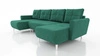 Rohová sedací souprava s funkcí spaní Felicie U bottle zelená stylová a elegantní rohová sedací souprava, která se hodí do skandinávského stylu uspořádání