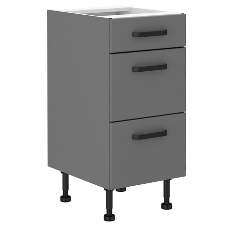 Sada kuchyňského nábytku Verdi 240 cm kuchyňský nábytek odolný proti vlhkosti páře a poškození kovové úchytky