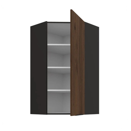 Brianza rohová kuchyňská nástěnná skříňka 60x60 GN-108 1F kovová hrana úchytka skříňka odolná proti vlhkosti a poškození