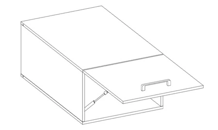 Luis 50 NAGU-36 1F nástěnná kuchyňská skříňka odolná vůči páře, vysoké teplotě a rozlitým tekutinám