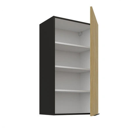 Kuchyňská nástěnná skříňka Crotone 50 G-90 1F s kovovou hranou úchytky odolná proti vlhkosti a poškození skříňky