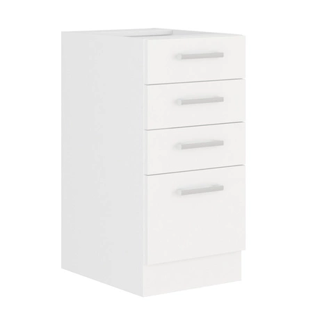 Sada kuchyňského nábytku EkoWhite 240 cm minimalismus ve skandinávském stylu a jednoduchý modernismus ideální do každého interiéru