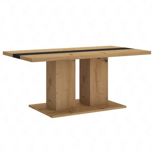 Konferenční stolek Salem dub artisan / černý moderní design nábytku odolný proti rozlití horní desky