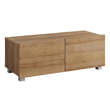 Apulia 100 cm dub zlatý RTV skříňka s možností zavěšení minimalistický design jednoduchý tvar zapadající do každého interiéru
