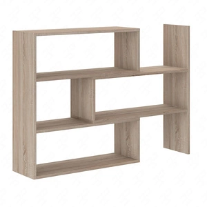 Knihovna Carl nízký dub sonoma light ideální knihovna do kanceláře, pracovny nebo pokoje teenagera s možností rozšíření