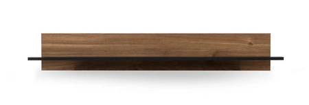 Police Apallo 135 cm brandy dub castello / černá vizuálně atraktivní a funkční potěší milovníky výrazných interiérů