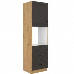 Kuchyňský příspěvek Style 60 DPS-210 3S 1F vestavná skříň na troubu se zásuvkami odolná proti páře vysoké teplotě a rozlitým tekutinám