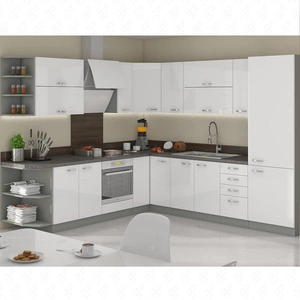 Sestava rohového kuchyňského nábytku Bianka 260x270 cm lesklá čela styl skříněk bude ladit s interiérem každé kuchyně