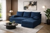 Rohová sedací souprava Fasti s funkcí spaní, tmavě modrá, univerzální konfigurace, rohová sedací souprava s kontejnerem na lůžkoviny, záruka nejvyššího komfortu