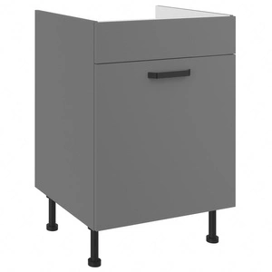 Kuchyňská dřezová skříňka se zásuvkou Verdi 60 ZL 1S BB kovová úchytka skříňka odolná proti vlhkosti a poškození