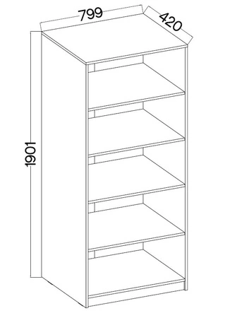 Biurko Kammy świerk appenzeller z szufladami