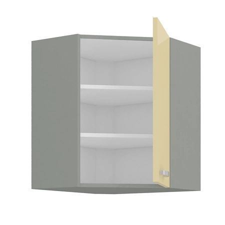 Závěsná rohová kuchyňská skříňka Karmen 89x89 GN-72 3F skříň odolná proti páře vysoké teplotě a rozlité kapalině