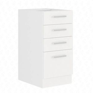 Kuchyňská skříňka stojící se zásuvkami EkoWhite 40 D 4S BB skříňka odolná proti páře vysoké teplotě a rozlité tekutině