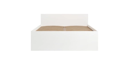 Postel Maxione 160x200 cm bílá ideální postel do ložnice pro milovníky minimalistického uspořádání vysoké pohodlné čelo