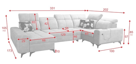 Rohová sedací souprava s funkcí spaní Buffalo IV zelená levá strana stylová rohová sedací souprava se dvěma přihrádkami na lůžkoviny velurová tkanina