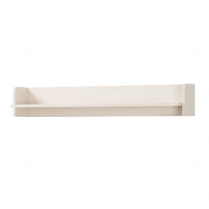 Ferdi police 104 cm béžová písková praktická nástěnná police pro interiéry v minimalistickém stylu vyrobená s důrazem na detail