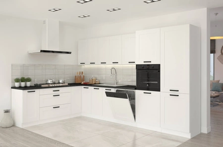 Rohová kuchyňská skříňka Livio 90x90 DN 2F BB skříňka odolná vůči páře, vysoké teplotě a rozlitým tekutinám