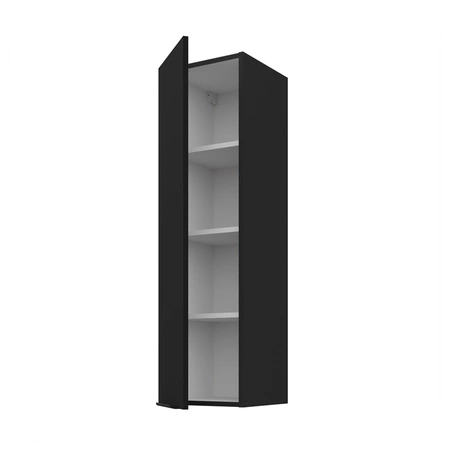 Kuchyňská nástěnná skříňka černá 30 G-108 1F kovová hrana rukojeti skříňka odolná proti vlhkosti a poškození