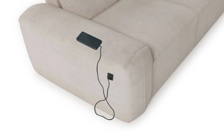 Pohovka s funkcí spaní Arbon černá pohodlná a stylová pohovka do obývacího pokoje měkká plyšová látka dodává jedinečný charakter