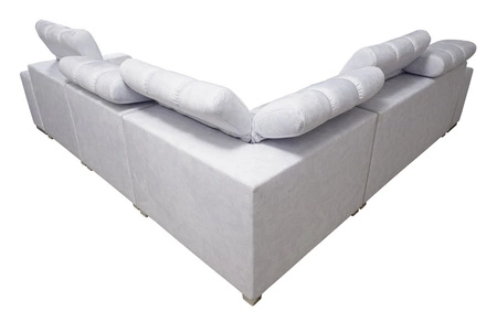 Rohová sedačka s funkcí spaní Luigi III modrá pravá pohodlná rohová sedačka do obývacího pokoje ideální pro každodenní relaxaci