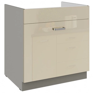 Kuchyňská skříňka pod dřez Karmen 80 ZL 1S BB skříň odolná proti páře vysoké teplotě a rozlité kapalině