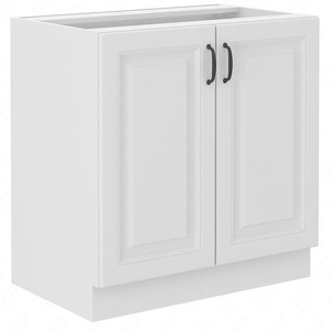 Stojací kuchyňská skříňka s policí Snow 80 D 2F BB skříň odolná proti páře vysoké teplotě a rozlité kapalině